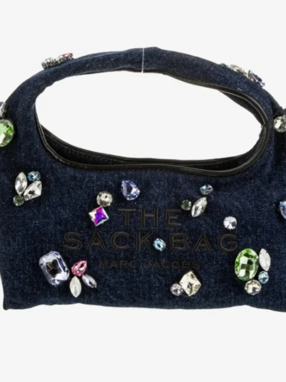 Marc Jacobs Gem Embellished Denim The Sack Bag